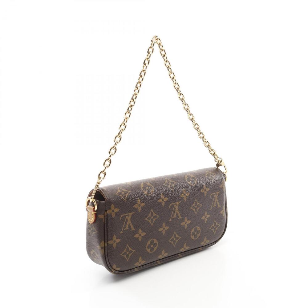 Louis Vuitton Wallet on Chain Ivy Handbag Canvas Monogram Brown